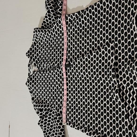 Joseph Ribkoff Black White Geometric Asymmetric Textured Jacket Women’s Size 8 - Picture 14 of 16